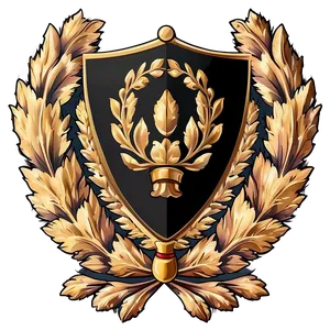 Heraldic Laurel Crest PNG 1 PNG