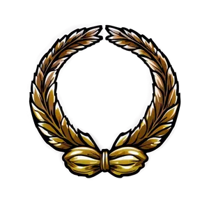 Heraldic Laurel Crest PNG Gpe27 PNG