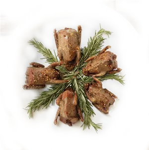 Herb Crusted Quail Platter PNG image