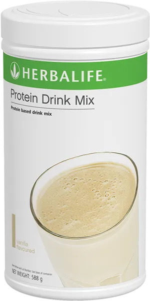 Herbalife Vanilla Protein Drink Mix PNG image