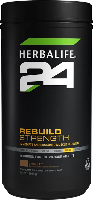 Herbalife24 Rebuild Strength Chocolate Product PNG image