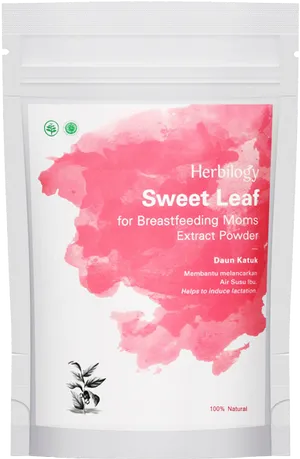 Herbilogy Sweet Leaf Extract Powder Packaging PNG image