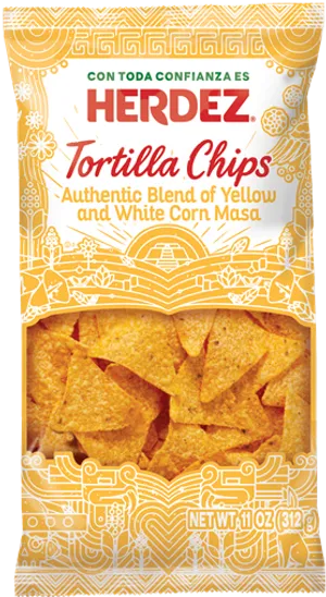Herdez Tortilla Chips Package PNG image