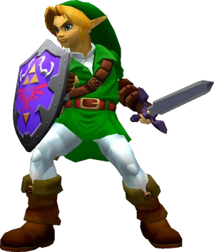 Hero With Sword And Shield