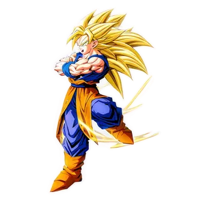 Heroic Goku Ssj3 Pose PNG 10 PNG