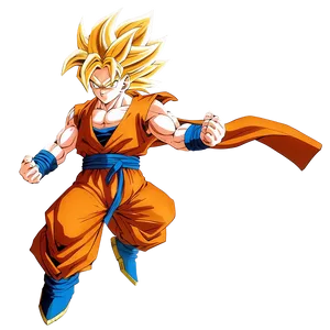 Heroic Goku Ssj3 Pose PNG Beh3 PNG