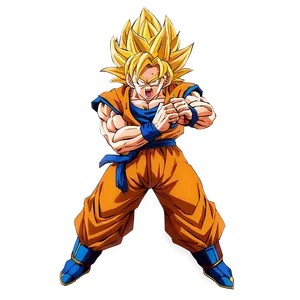 Heroic Goku Ssj3 Pose PNG Hry15