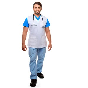 Heroic Male Nurse Png 06292024 PNG image