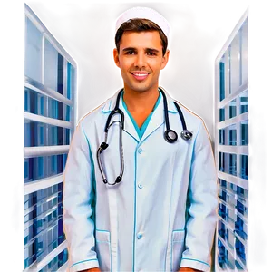 Heroic Male Nurse PNG 36