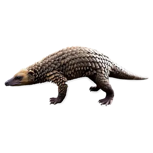 Heroic Pangolin Pose PNG Wrg3 PNG