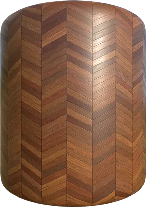 Herringbone Wood Floor Curved Surface PNG image