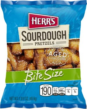 Herrs Sourdough Pretzels Packaging PNG