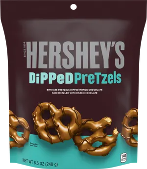 Hersheys Dipped Pretzels Packaging PNG image