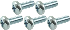 Hex Head Machine Screws Set PNG