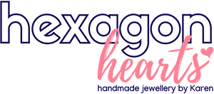 Hexagon Hearts_ Jewellery Logo PNG image