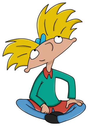 Hey Arnold Cartoon Character PNG image