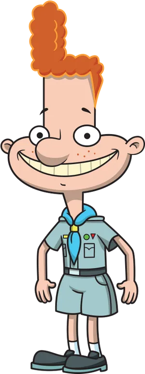 Hey Arnold Character Standing Smile PNG image