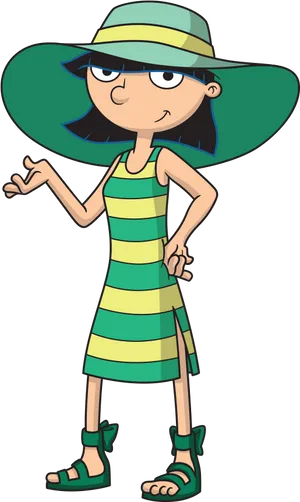 Hey Arnold Characterin Green Hat PNG image