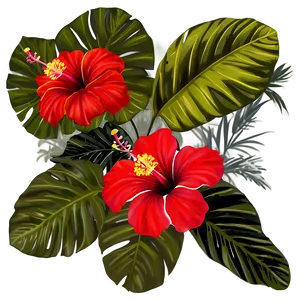 Hibiscus Art Png Ocf PNG image