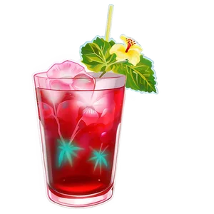 Hibiscus Iced Tea Charm Png 27 PNG image