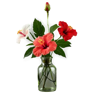 Hibiscus In Vase Png Dge PNG image