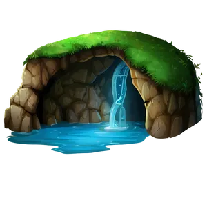 Hidden Cave Entrance Png 06252024 PNG image