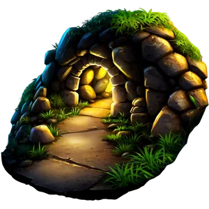 Hidden Cave Path Png 06202024 PNG image