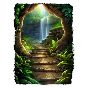 Hidden Cave Path PNG 06202024 PNG
