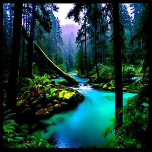 Hidden Opal Creek Forest PNG Vmo PNG