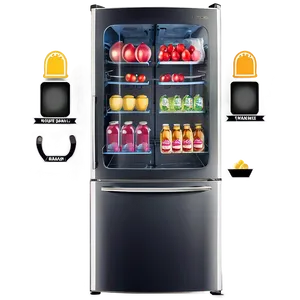 High Capacity Fridge Png Cmw PNG image