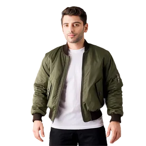High Collar Bomber Jacket PNG 97