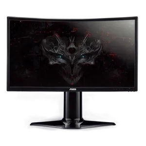 High Contrast Gaming Monitor PNG Prm