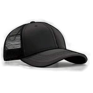 High Crown Black Trucker Hat PNG Gyx PNG