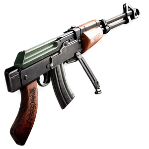 High Detail Ak 47 Png Icp PNG image