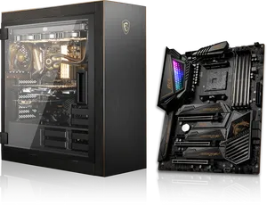 High End Gaming P Cand Motherboard PNG image