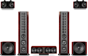 High End Surround Sound System PNG image