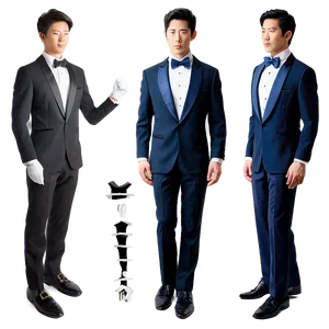 High-end Tuxedo Ensemble PNG 64