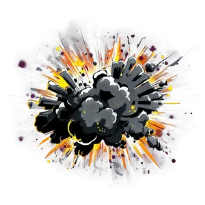 High-impact Cartoon Explosion PNG 76 PNG