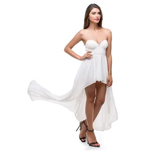 High-low White Dress Fashion PNG 84 PNG