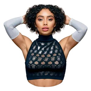 High Neck Crop Top PNG 05252024 PNG