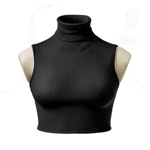 High Neck Crop Top PNG Blw PNG
