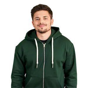 High Neck Zip Up Hoodie PNG Xob65 PNG
