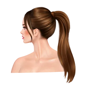 High Ponytail Fashion Png 84 PNG image