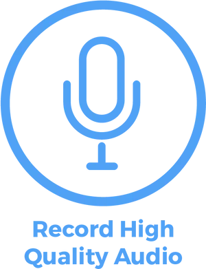 High Quality Audio Recording Symbol PNG image