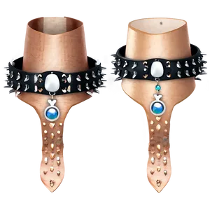 High-quality Spiked Choker PNG Atl PNG