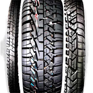 High-quality Tire Tracks PNG 06202024