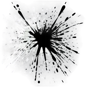 High Resolution Black Splatter PNG 8