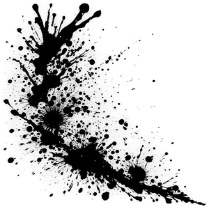 High Resolution Black Splatter PNG Omb44 PNG