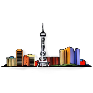 High Resolution Las Vegas Skyline Png Dus PNG image