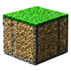 High-resolution Minecraft Grass Block Png 05252024 PNG image